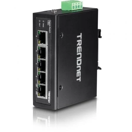 TRENDnet TI-G50 Switch Industrial Gigabit de 5 Puertos Riel DIN